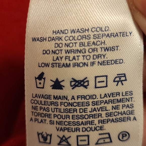 Land's End 100% Cashmere Women's Red Cardigan Size XL/P - Picture 5 of 10